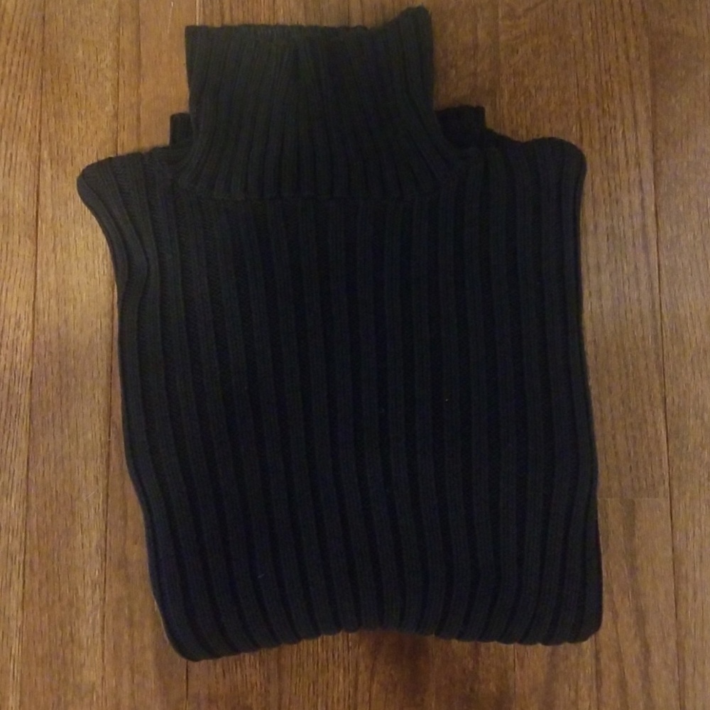 Nordstrom thick, black turtleneck sweater